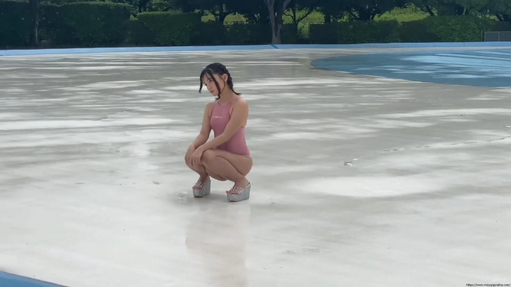 Ayana Nishinaga Swimsuit LEOHEX in pool photo session77