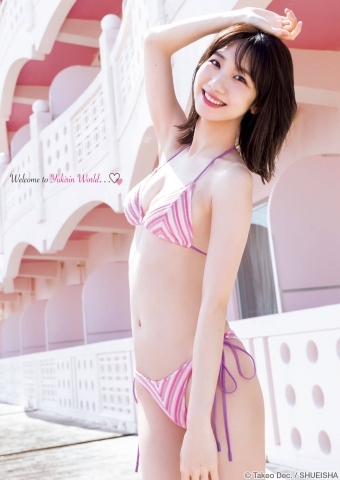 Kashiwagi Yuki Blue sea Blue sky Blue swimsuit AKB48001