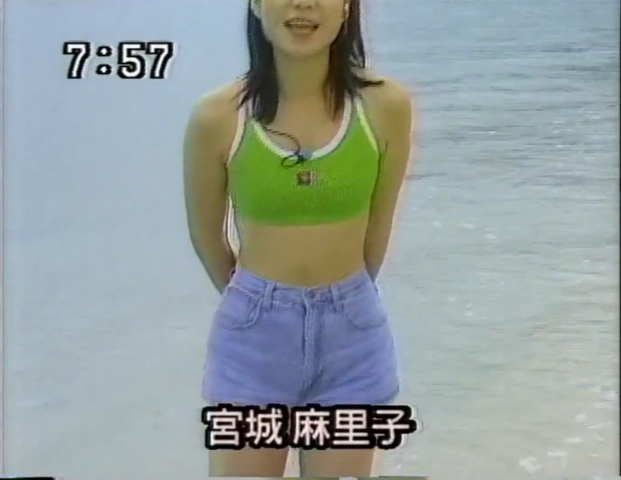 Mariko Miyagi AnnouncerSwimsuit on a morning show003