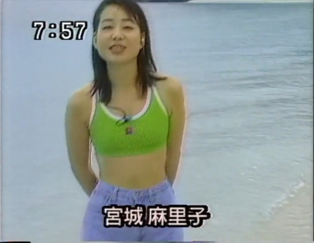 Mariko Miyagi AnnouncerSwimsuit on a morning show004
