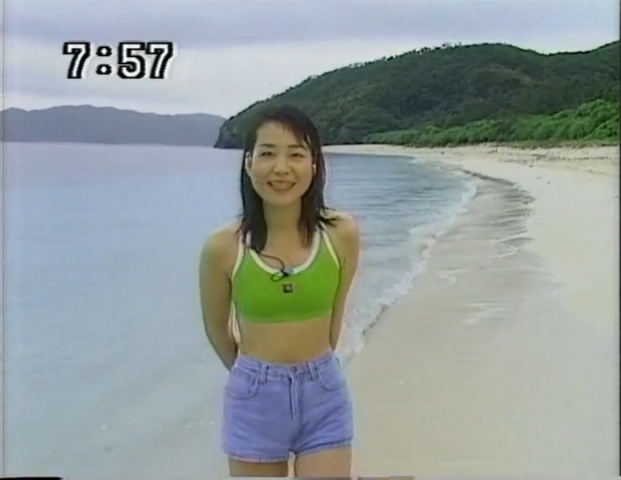 Mariko Miyagi AnnouncerSwimsuit on a morning show010