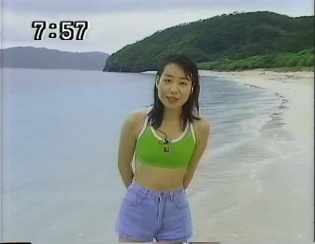 Mariko Miyagi AnnouncerSwimsuit on a morning show009