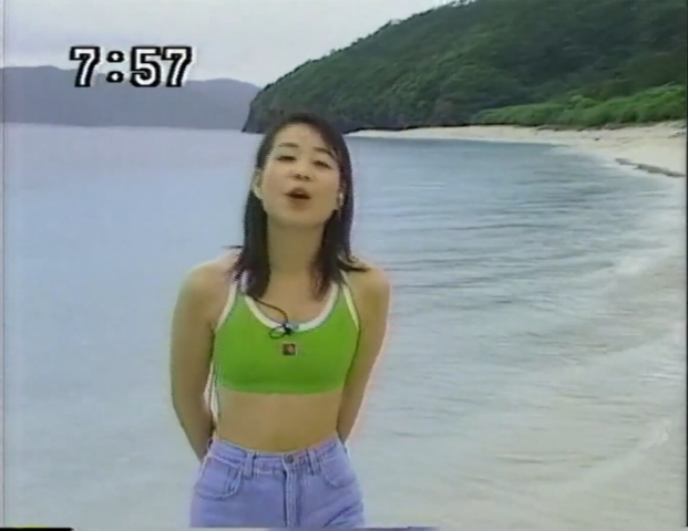 Mariko Miyagi AnnouncerSwimsuit on a morning show008