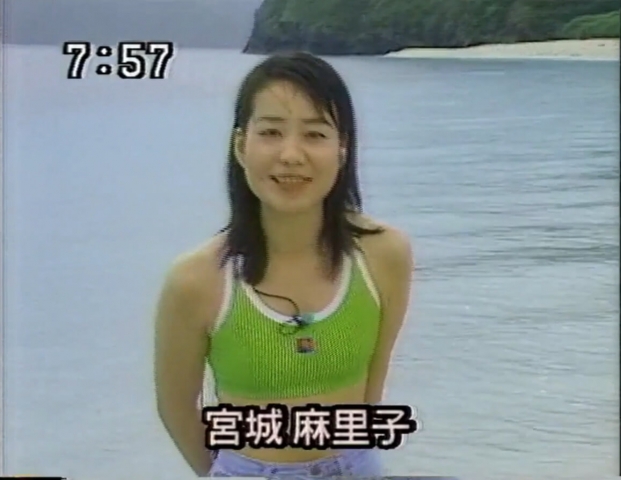 Mariko Miyagi AnnouncerSwimsuit on a morning show006