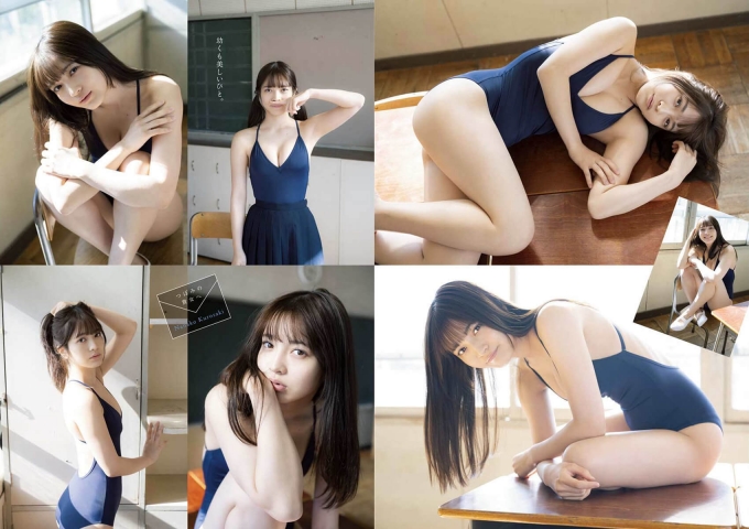 Nanako Kurozaki School Uniform and School Swimsuit001