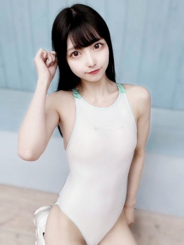 Beautiful girl cosplayers swimming suit School swimsuit039