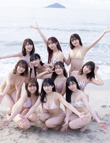 HKT48 10 members in swimsuits001