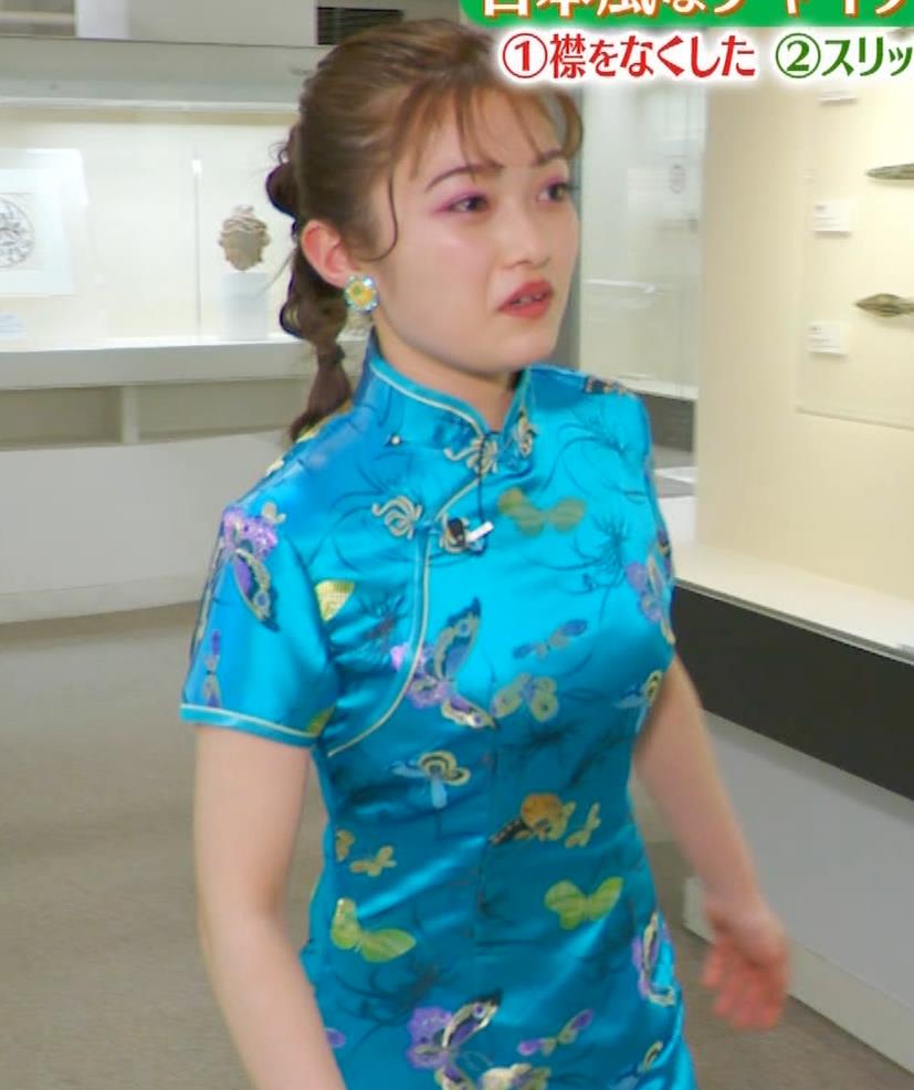 井上咲楽　セクシーなチャイナドレス姿キャプ・エロ画像４